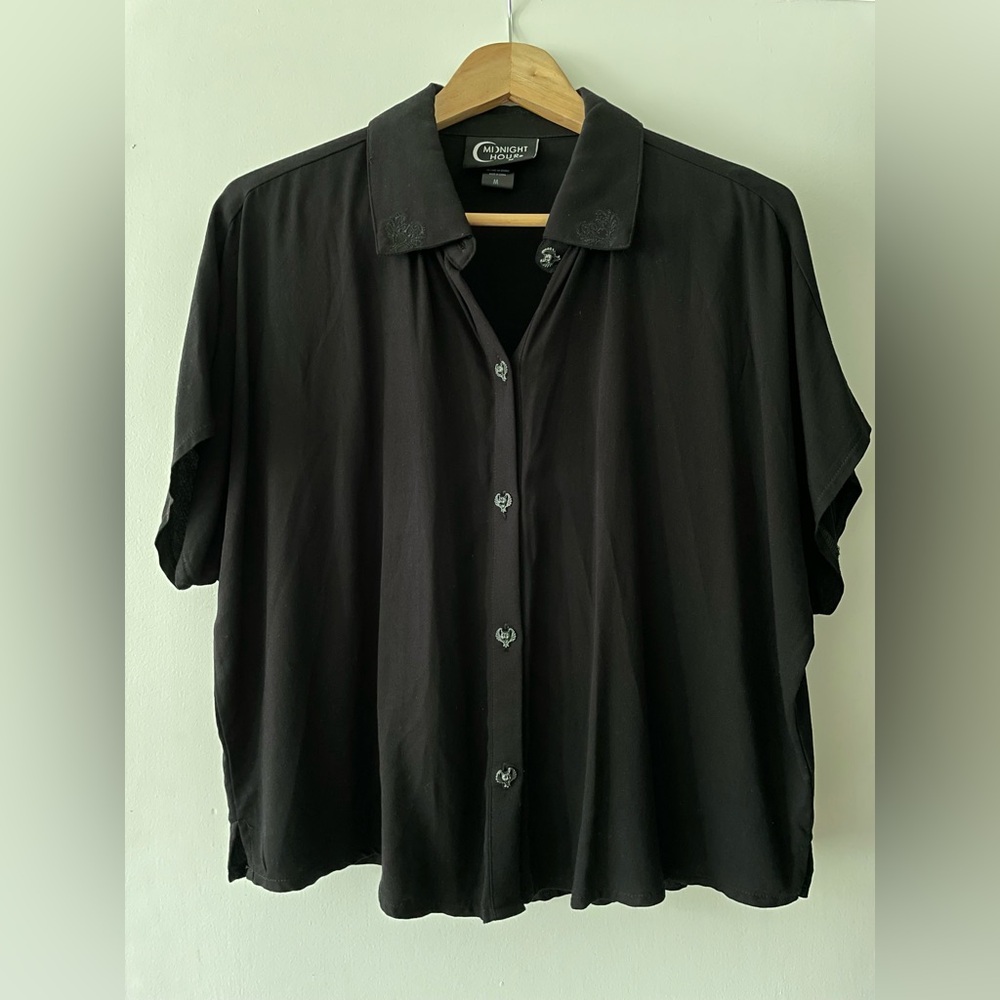 Midnight Hour Goth Top with Gargoyle Accents